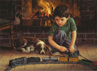 Anatolian Puzzles Casse-tête 1000 conducteur de train, garçon et train modèle réduit 8698543131576