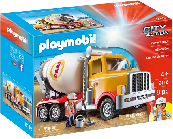 Playmobil Playmobil 9116 Camion malaxeur à ciment 4008789091161