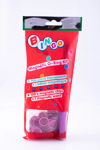 Popular Playthings Bingo 100 jetons et manche magnétique (baton) (couleurs Varié) *