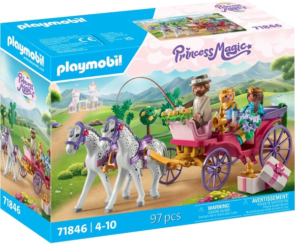 Playmobil Playmobil 71846 Caleche avec couple princier, cocher et cadeau 4008789718464