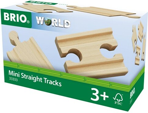 Brio Train Brio Train en bois Mini rails droits 33333 7312350333336