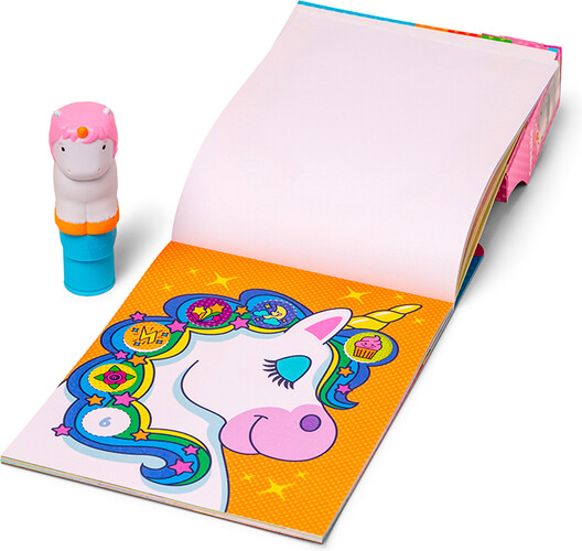 Melissa & Doug sticker wow - bloc d'activités et estampeuse à autocollants - licorne 681147000230