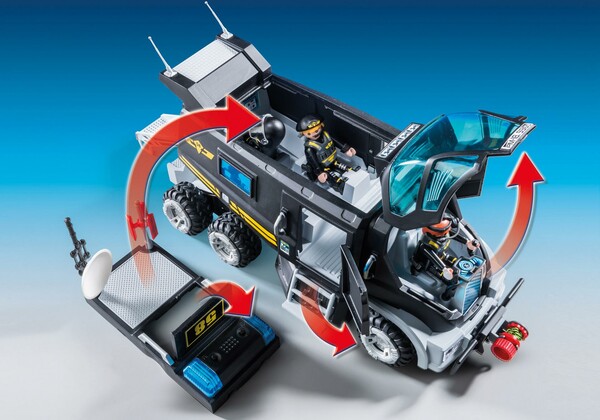 Playmobil Playmobil 9360 Camion des policiers d'élite avec sirène et gyrophare 4008789093608