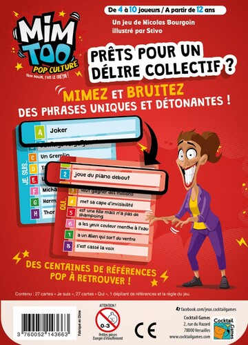Cocktail Games Mimtoo (fr) Pop Culture 3760052143663