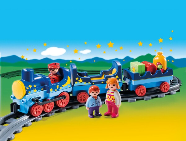 Playmobil Playmobil 6880 1.2.3 Train étoilé avec passagers et rails 4008789068804
