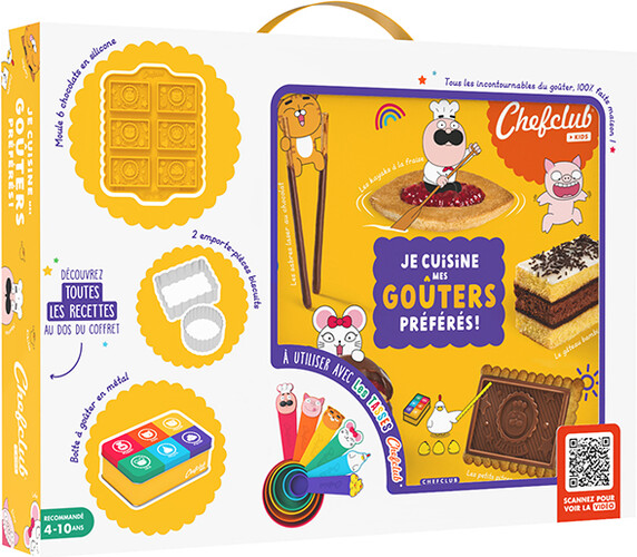 Chefclub Chefclub - Coffret Je cuisine mes goûters préférés 9782490129485