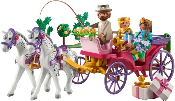 Playmobil Playmobil 71846 Caleche avec couple princier, cocher et cadeau 4008789718464