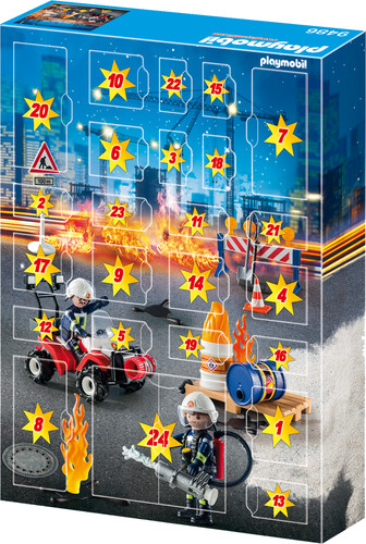 Playmobil Playmobil 9486 Calendrier de l'Avent pompiers et incendie de chantier 4008789094865