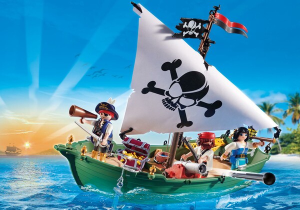 Playmobil Playmobil 70151 Chaloupe des pirates avec moteur submersible 4008789701510