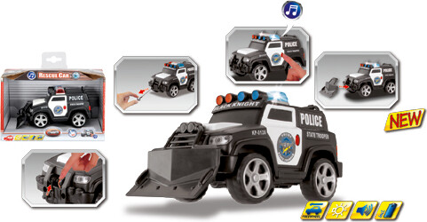 Dickie Toys Camion de police mini sons et lumières 4006333016455