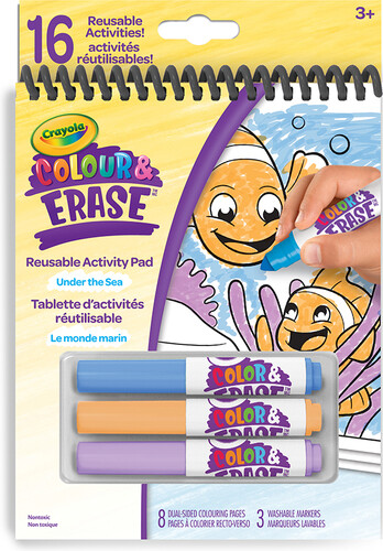 Crayola Colorie et efface Le monde marin 063652691705