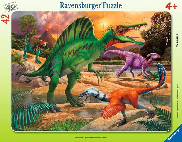 Ravensburger casse-tête Casse-tête 42 Carton encadré - Dinosaurs Roam the Earth 4005556050949