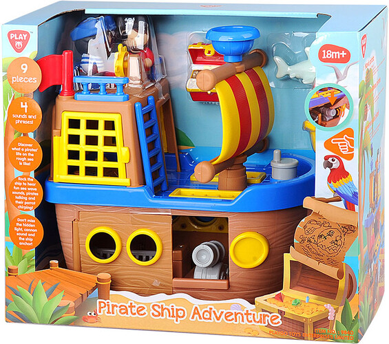 Playgo Toys Happy Collection Bateau de pirate 191162098407