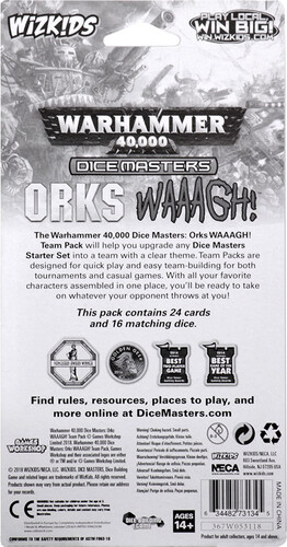 NECA/WizKids LLC Warhammer 40k Dice Masters Orks Waaagh! Team Pack (en) 634482731345