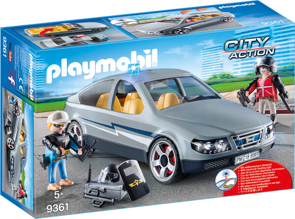 Playmobil Playmobil 9361 Voiture banalisée avec policiers en civil 4008789093615