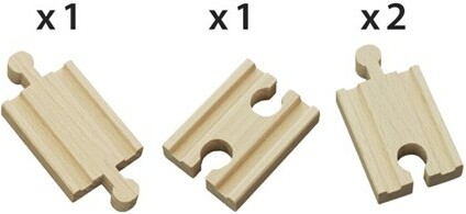 Brio Train Brio Train en bois Mini rails droits 33333 7312350333336