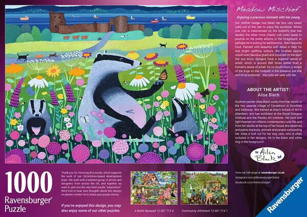Ravensburger casse-tête Casse-tête 1000 Méfait des prés 4005555017530
