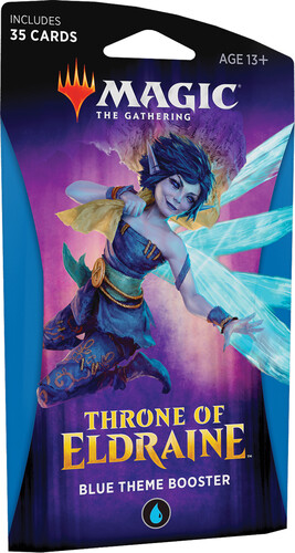 Wizards of the Coast MTG Throne of Eldraine Theme Booster Blue *