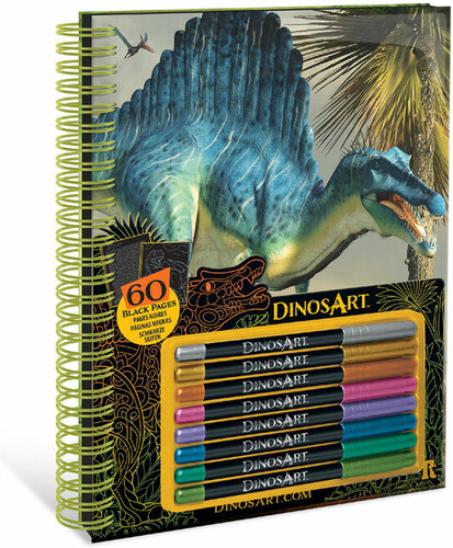 DinosArt Dinosart Livre de coloriage à pages noires 694704152051