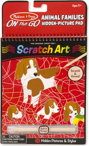 Melissa & Doug Scratch Art familles d'animaux images cachées de voyage (en) Melissa & Doug 9145 000772091459