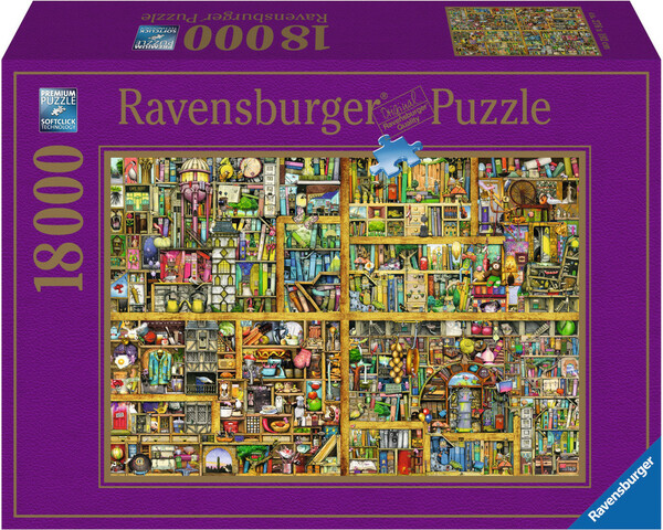 Ravensburger Casse-tête 18000 Colin Thompson - Bibliotèque magique 4005556178254