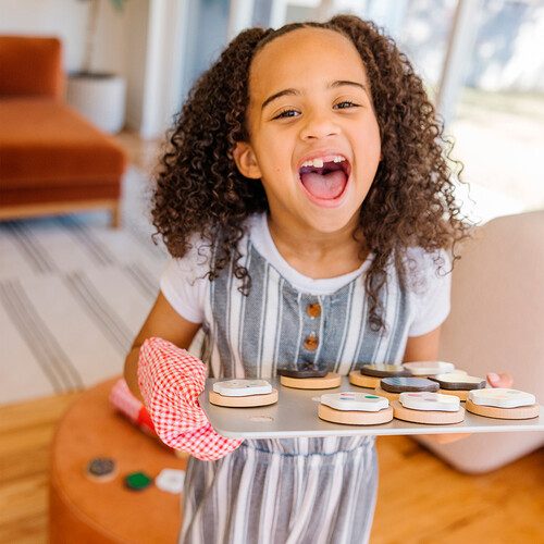 Melissa & Doug aliments en bois - ensemble de jeu de biscuit 000772040747