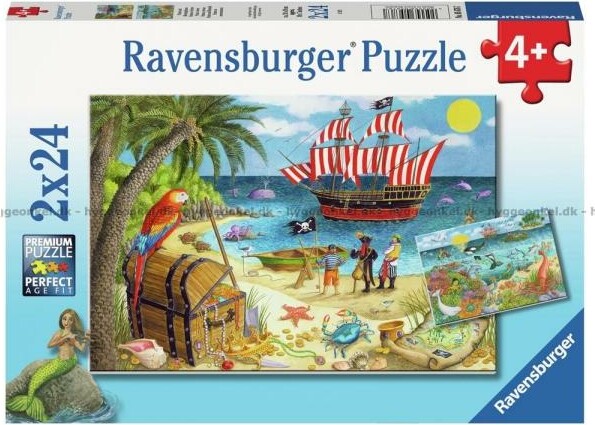 Ravensburger Casse-tête 24x2 Pirates et sirènes 4005556056767