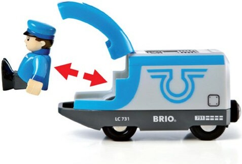 Brio Train Brio Train en bois Locomotive de voyageurs à pile 33506 7312350335064