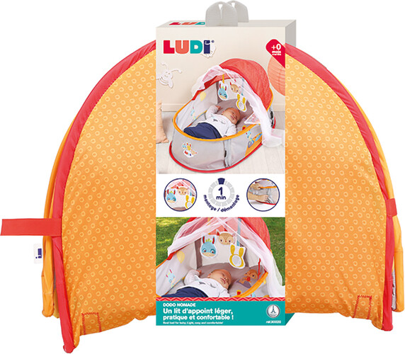 LUDI Lit pour bébé transportable dodo nomade tourbillon 3550833900208