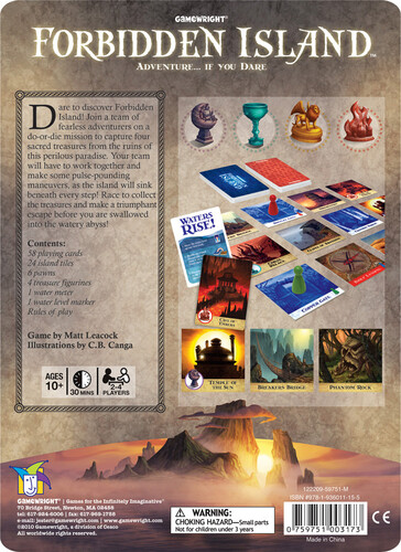 Gamewright Forbidden Island (en) Adventure ... if you dare 