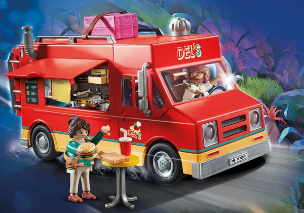 Playmobil Playmobil 70075 Playmobil le film Camion de cuisine de rue de Del (Food truck) 4008789700759