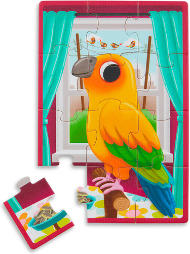B. Brand Casse-tête B.Woody - Casse-tête de bois Pack o' Puzzles 48 pièces - Animaux domestiques 062243467156