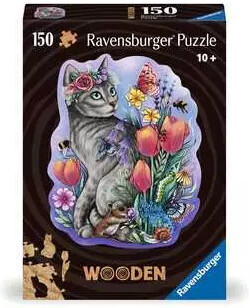 Ravensburger Casse-tête 150 pièces en bois Joli chat 4005555007579