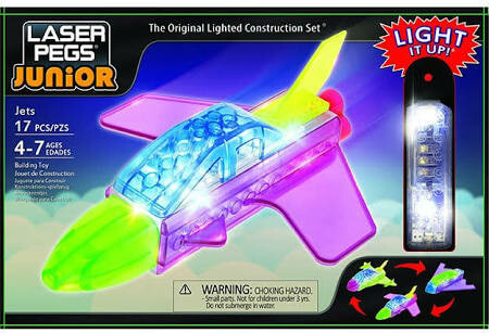 Laser Pegs - briques illuminées Laser Pegs junior avion 3 en 1 (briques illuminées) 810690021694