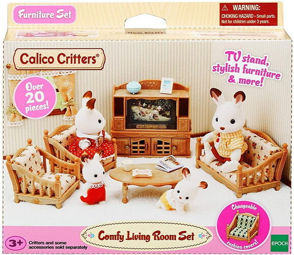Calico Critters Calico Critters comfy living room set calico 020373318083