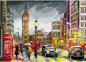 Diamond Dotz Broderie diamant Square - London Scene (Diamond Painting, peinture diamant) 4895225917976