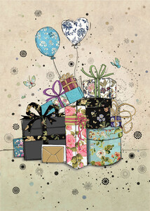 Bug Art Carte de fête Cadeaux et Ballons sans texte 5033678031842