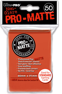 Ultra PRO Protecteurs de cartes mtg pro-matte pèche 66x91mm 50ct 074427841539