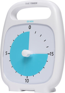 Time Timer Time Timer PLUS minuterie visuelle 7" 20 min blanche 040232533914