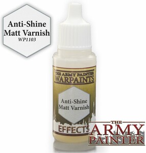 The Army Painter Warpaints Anti-Shine Matt Varnish, 18ml/0.6 Oz 5713799110304