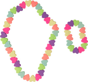 Creative Education Bijou Collier et bracelet / Coeur sucre 2 mcx 771877861222