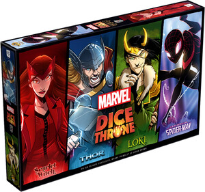 Lucky Duck Games Marvel Dice Throne - Scarlet Witch vs Thor vs Loki vs Spider-Man (fr) 