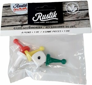 Rustik Ensemble 4 pions + 1 dé 061404000317