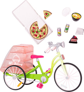 Poupées Our Generation Accessoires OG - "Delivery Bike" pour poupée de 46 cm 062243434264