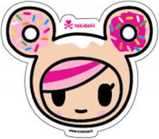 tokidoki autocollant Donutella face 818310029150