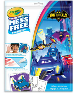 Crayola Color wonder 18 pages et 4 marqueurs Batwheels 063652394507