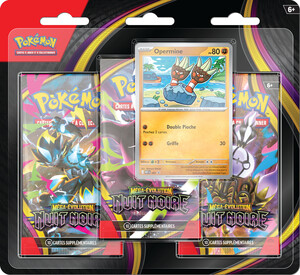 Pokémon Pokemon Mega Evolution 05 - Pitch Black - 3pk blister Opermine (francais) 196214142411