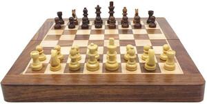 Jeu d'échecs pliant en bois 40cm, roi 82mm 3700183420455
