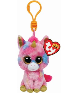 Ty Beanie boos clip 5" - fantasia - multicolor unicorn 008421366194