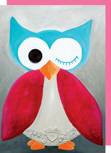 Staifany Gonthier Graphisme Carte de fête Ou-Ou (hibou) 